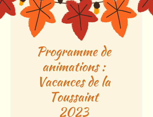 Animations des vacances de la Toussaint 2023