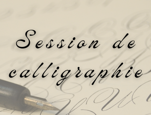 Session de calligraphie