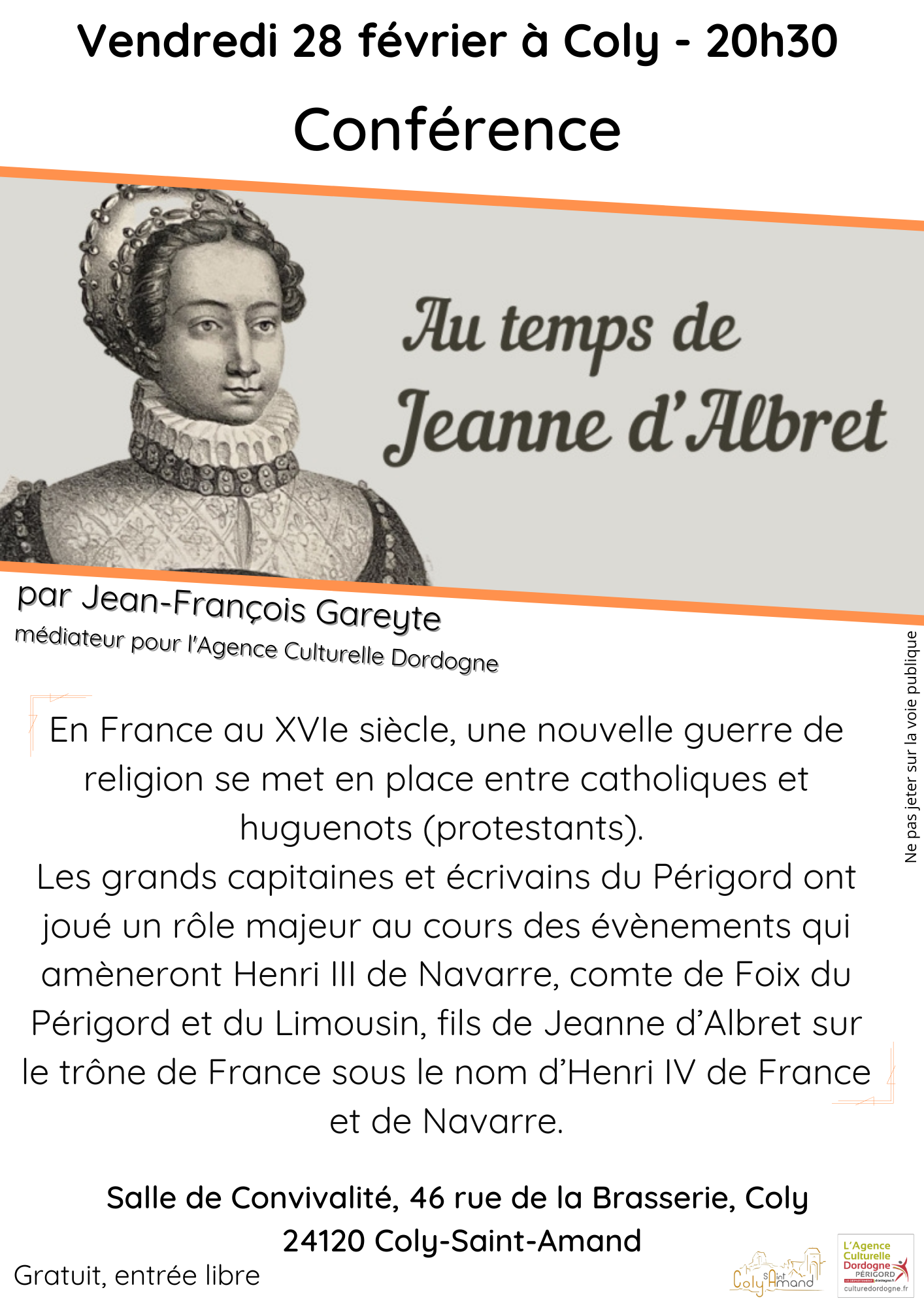 Conférence Jeanne d’Albret
