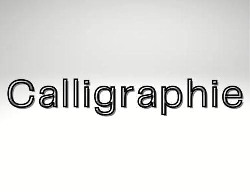 Atelier calligraphie