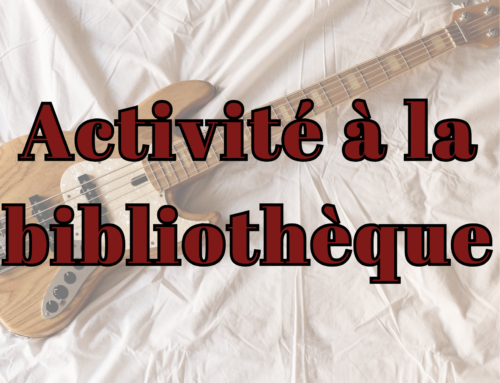 Activité sur la musique à la bibliothèque